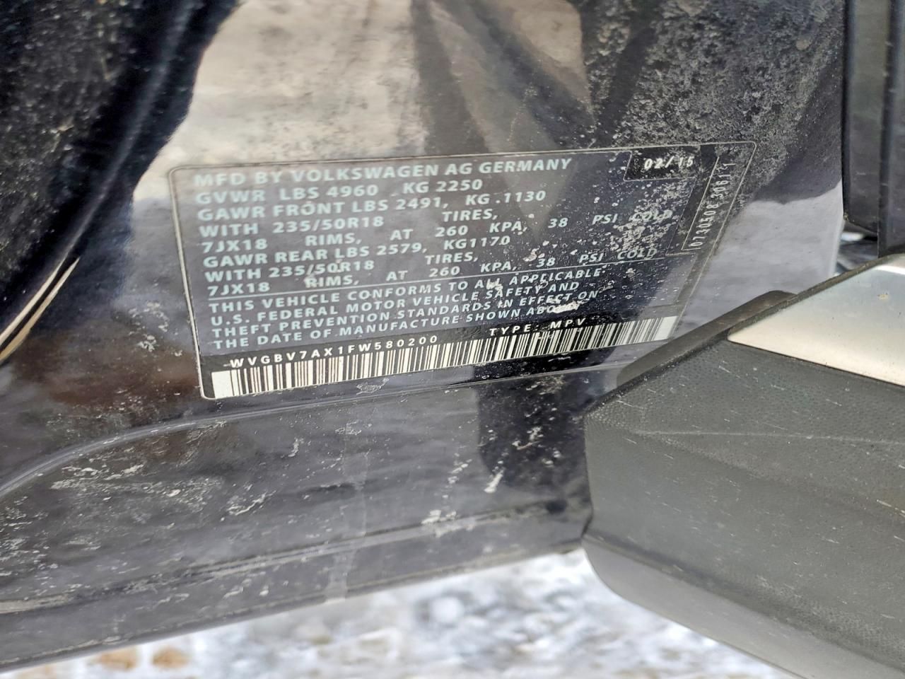 2015 Volkswagen Tiguan s