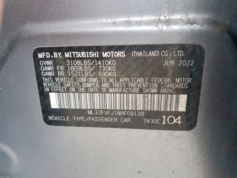 2022 Mitsubishi Mirage G4 se