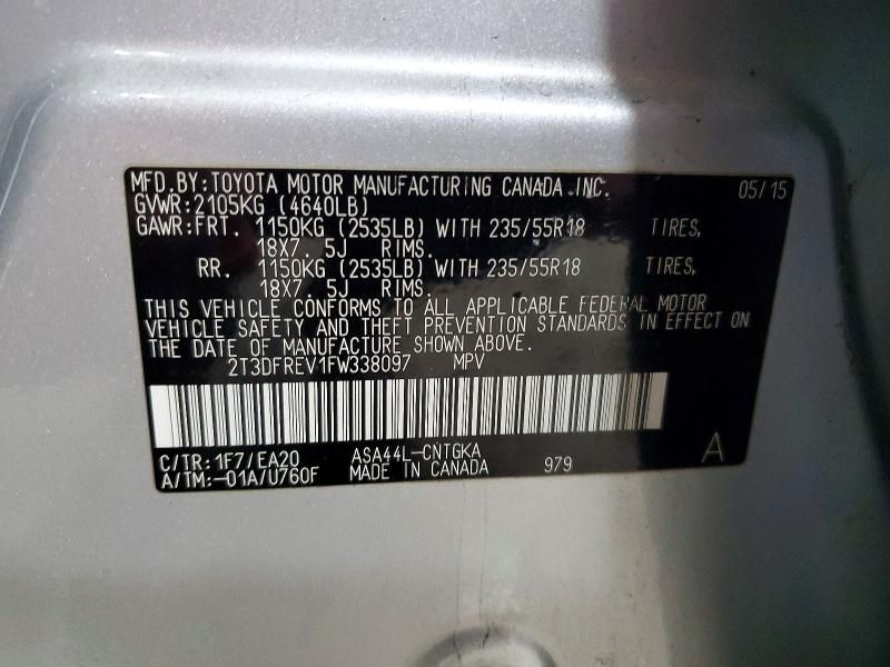 2015 Toyota Rav4 Limited