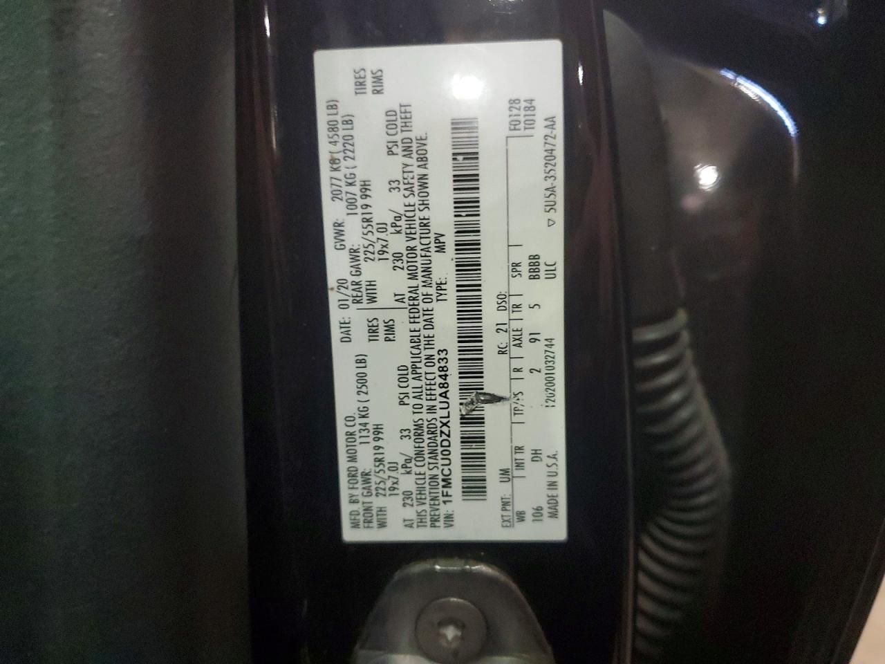 2020 Ford Escape Titanium