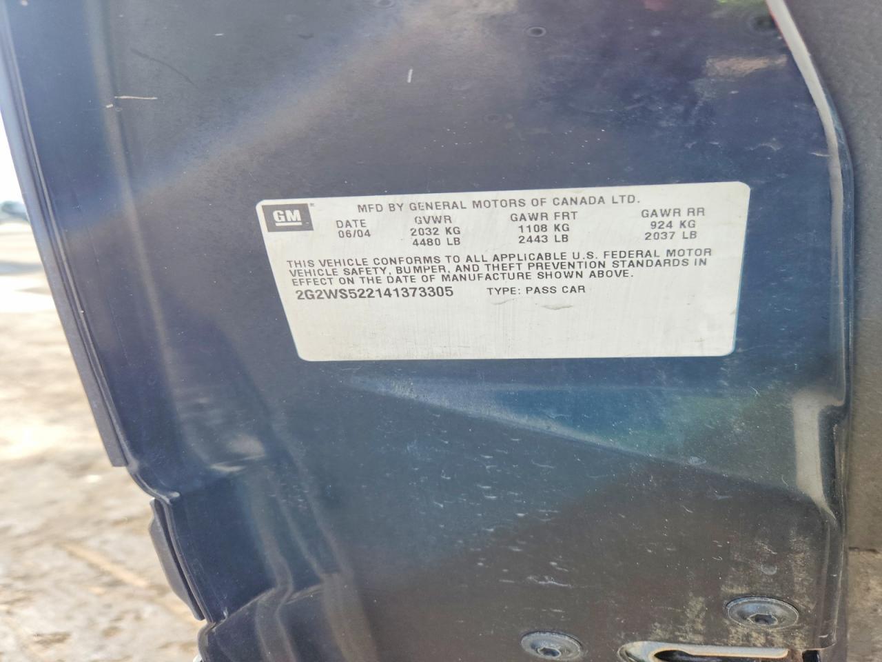 2004 Pontiac Grand Prix GT2