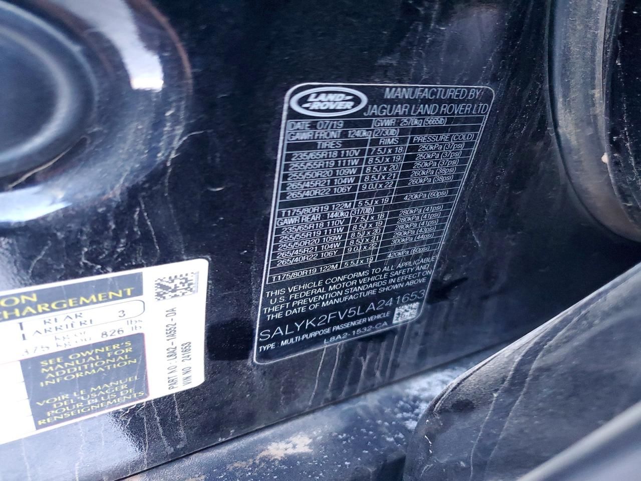 2020 Land Rover Range Rover Velar R-dynamic s