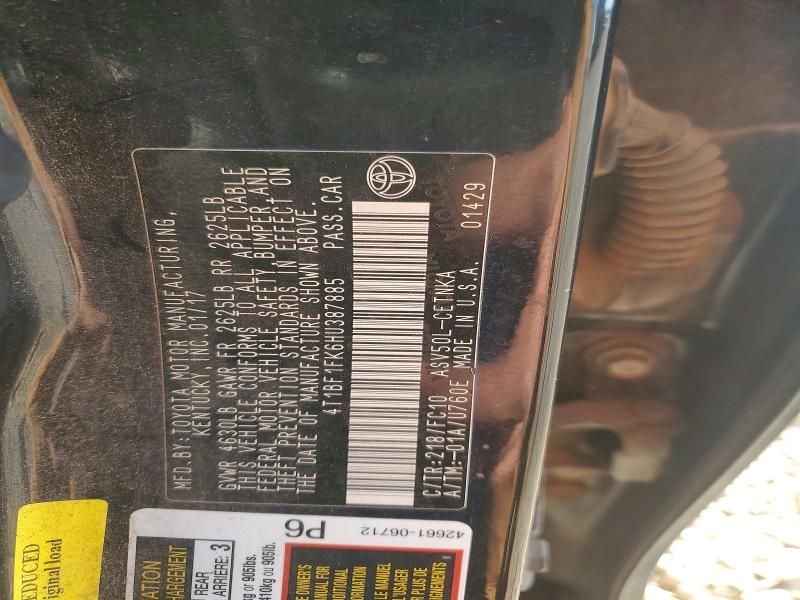 2017 Toyota Camry le