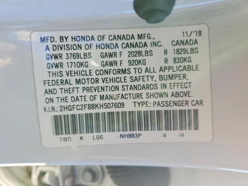 2019 Honda Civic Sport