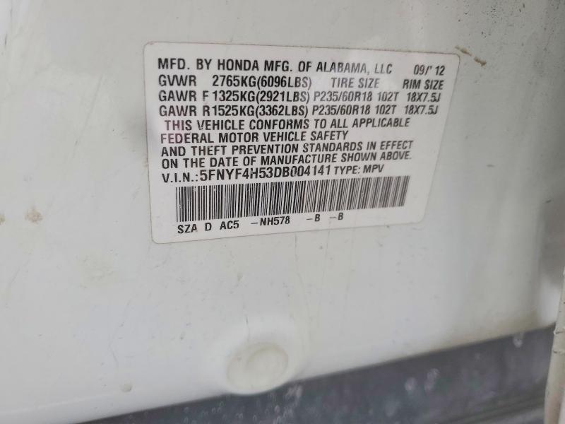 2013 Honda Pilot exl