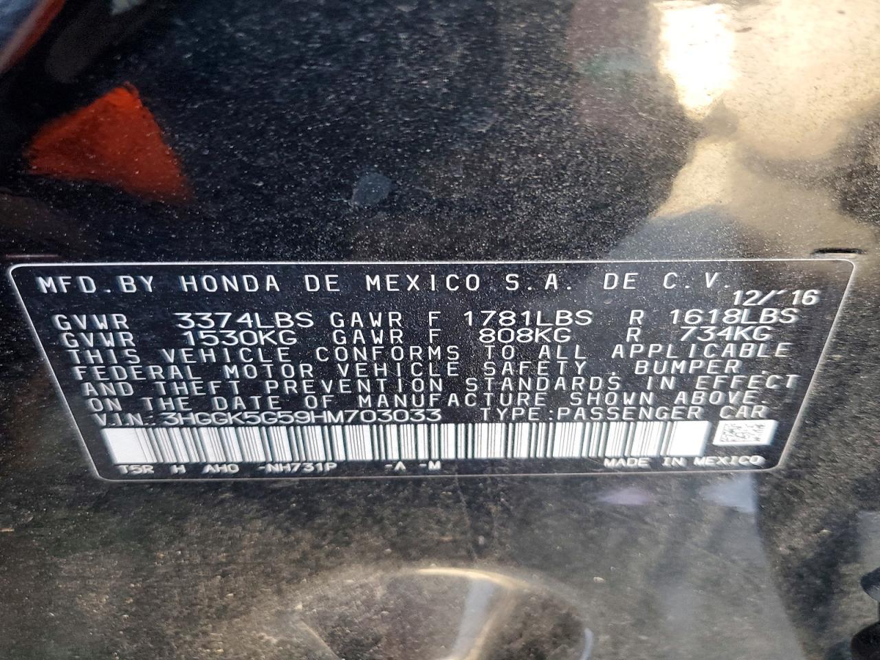 2017 Honda Fit lx