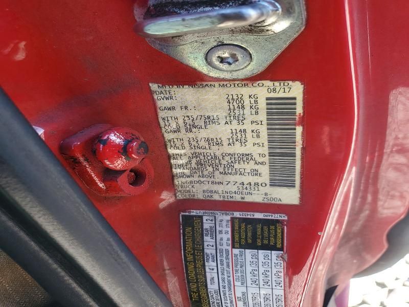 2017 Nissan Frontier s