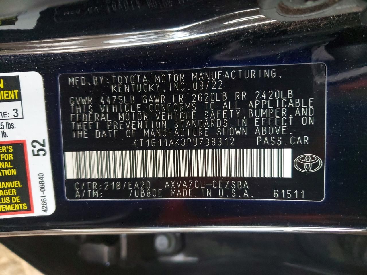 2023 Toyota Camry se Night Shade