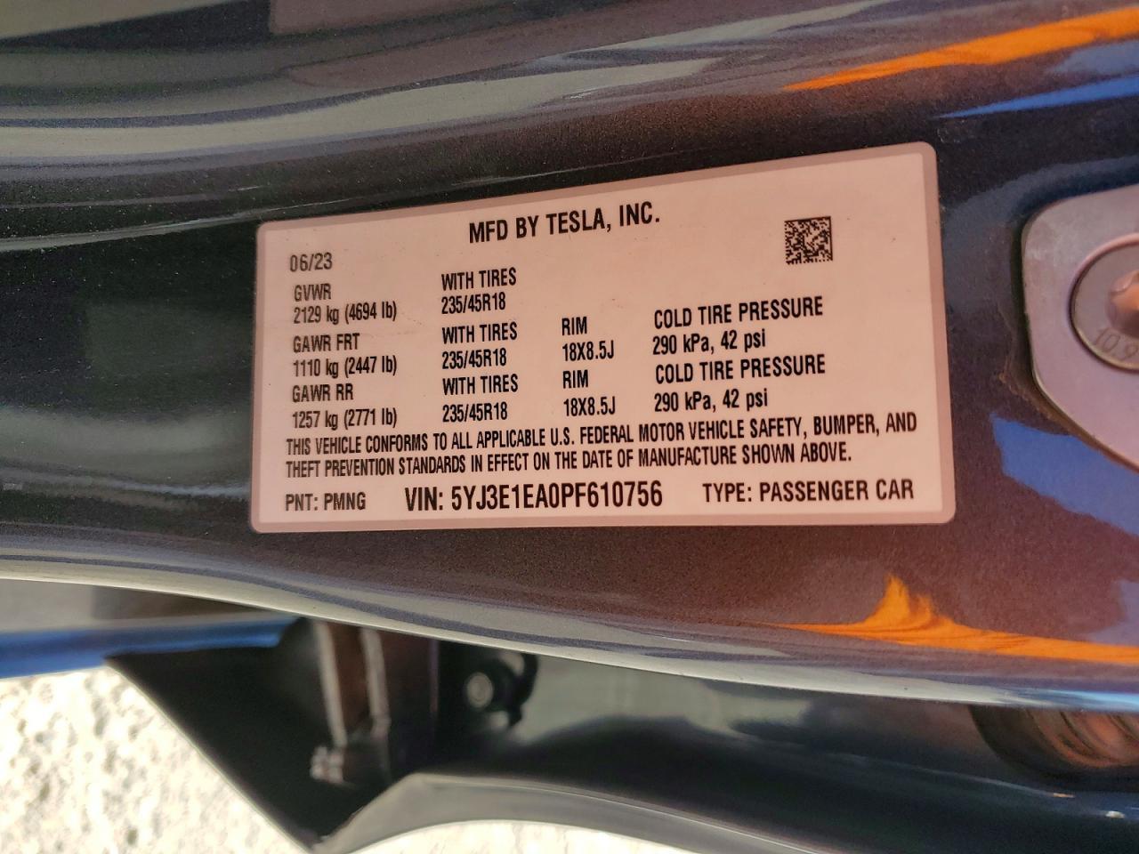 2023 Tesla Model 3
