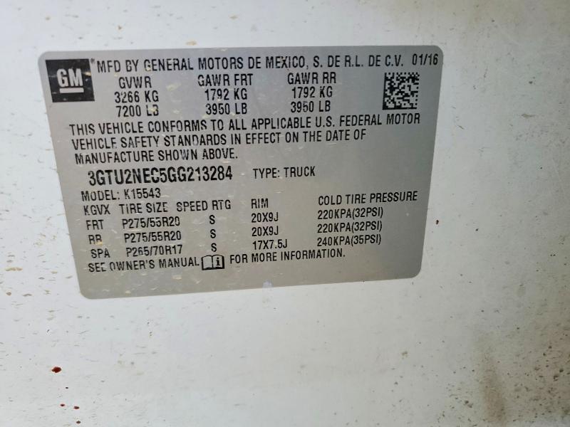 2016 GMC Sierra K1500 SLT