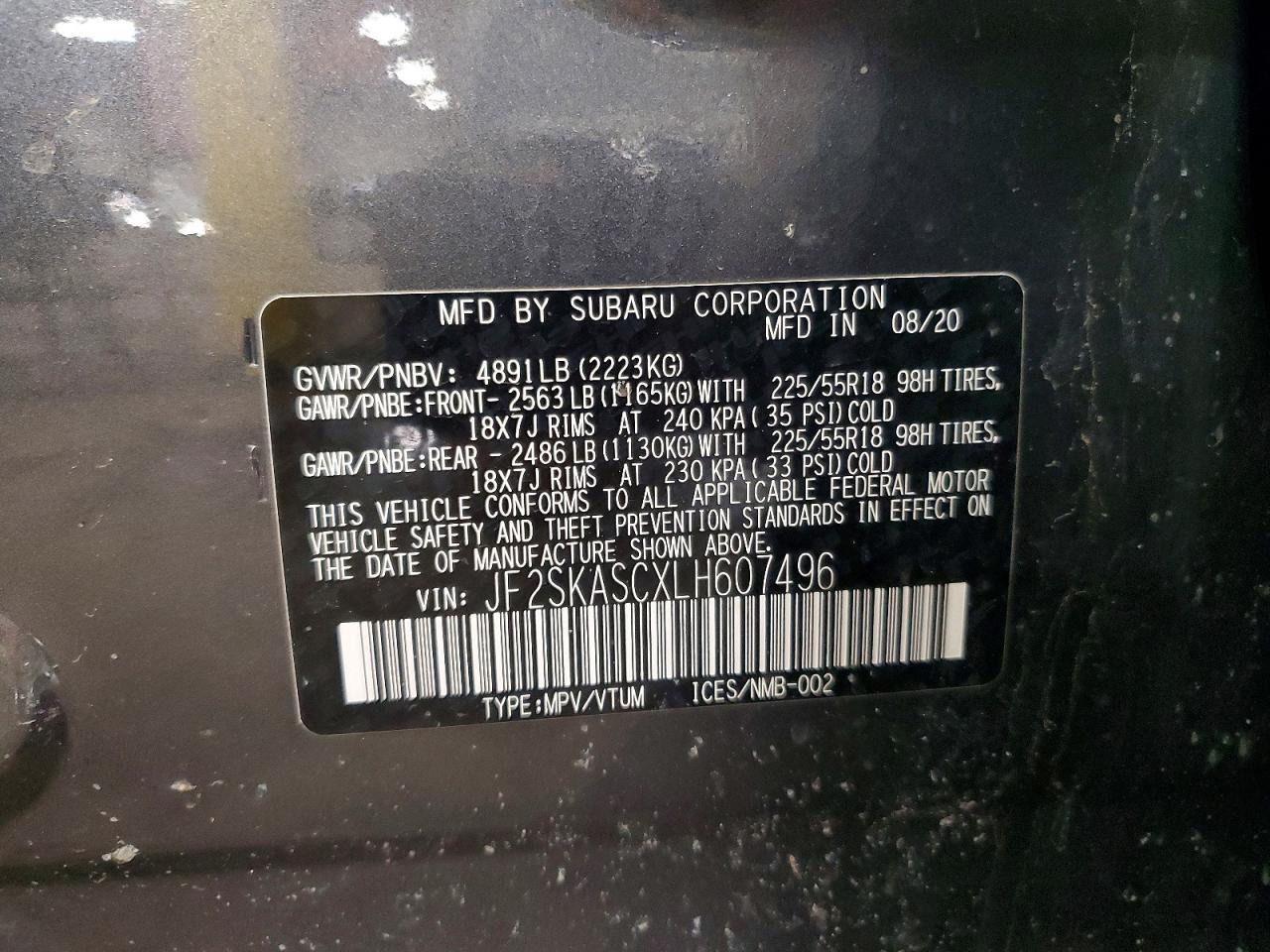 2020 Subaru Forester Limited
