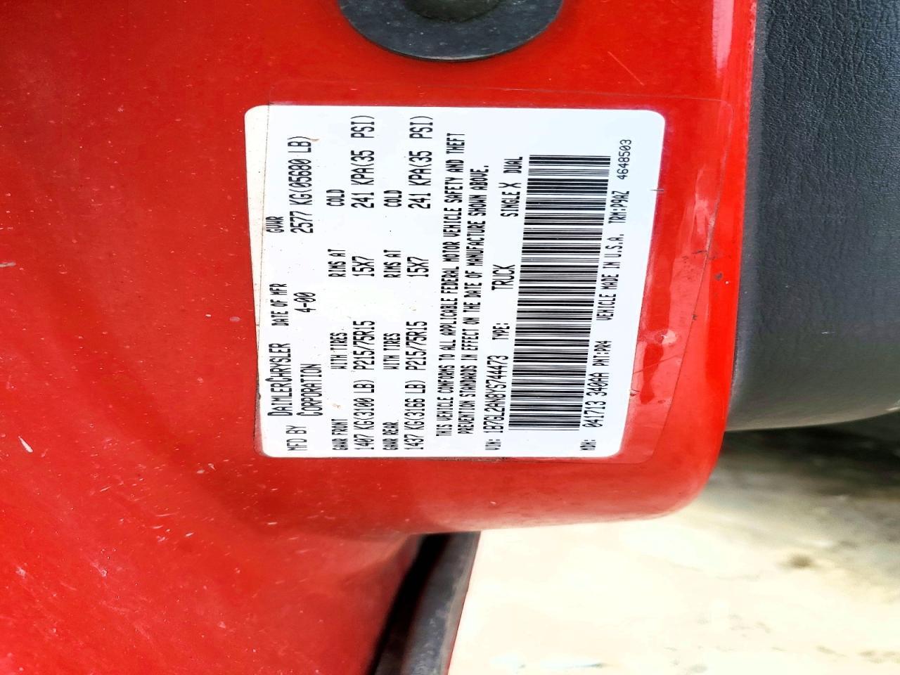2000 Dodge Dakota Quattro
