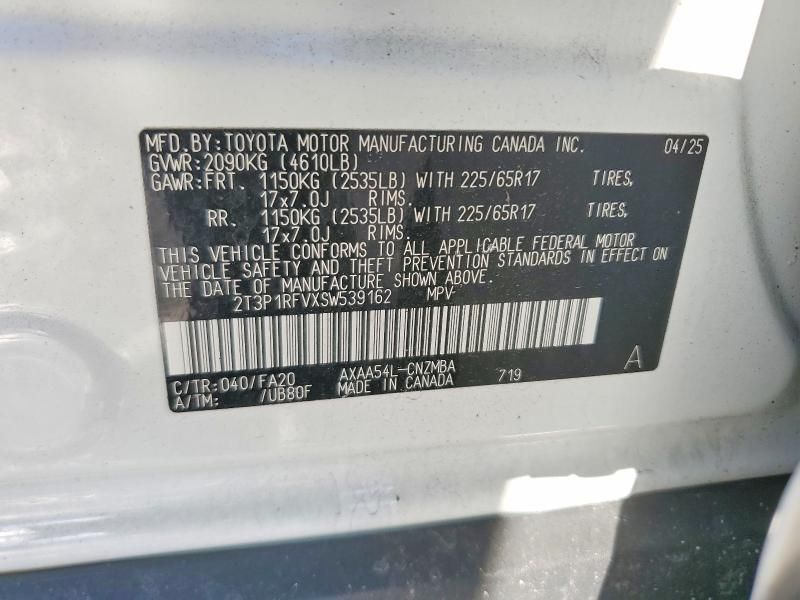 2025 Toyota Rav4 xle