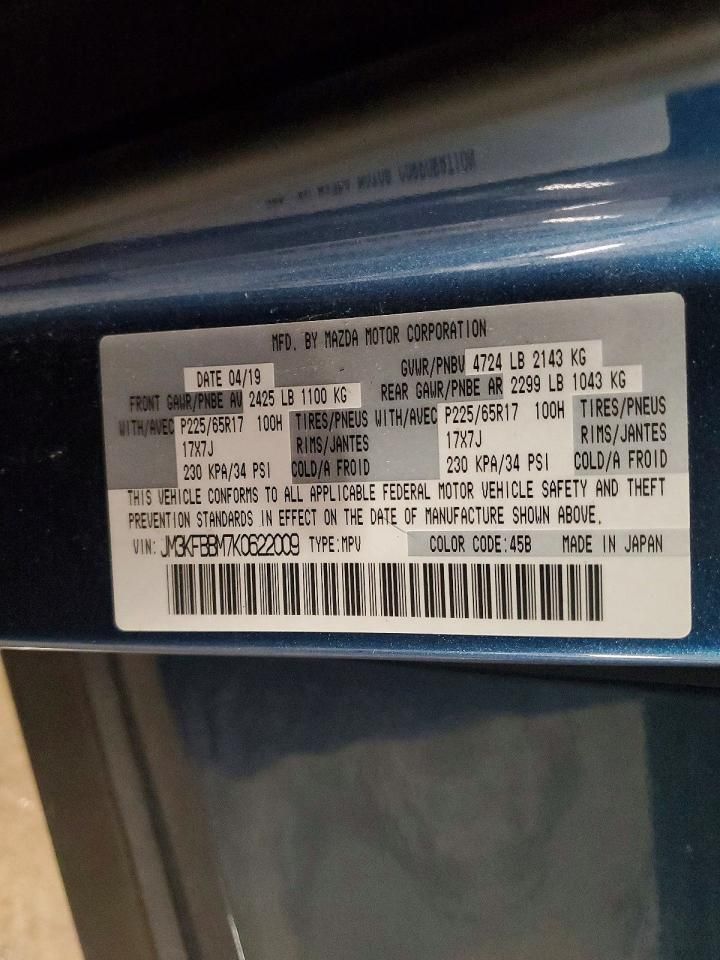 2019 Mazda Cx-5 Sport