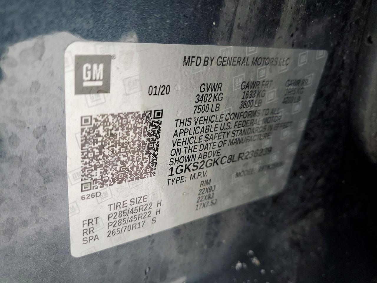 2020 GMC Yukon xl K1500 slt