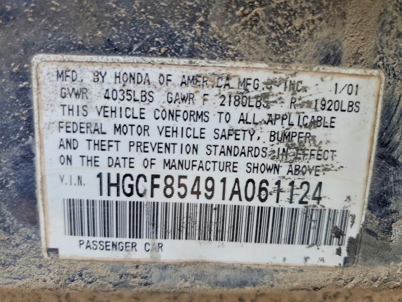 2001 Honda Accord dx