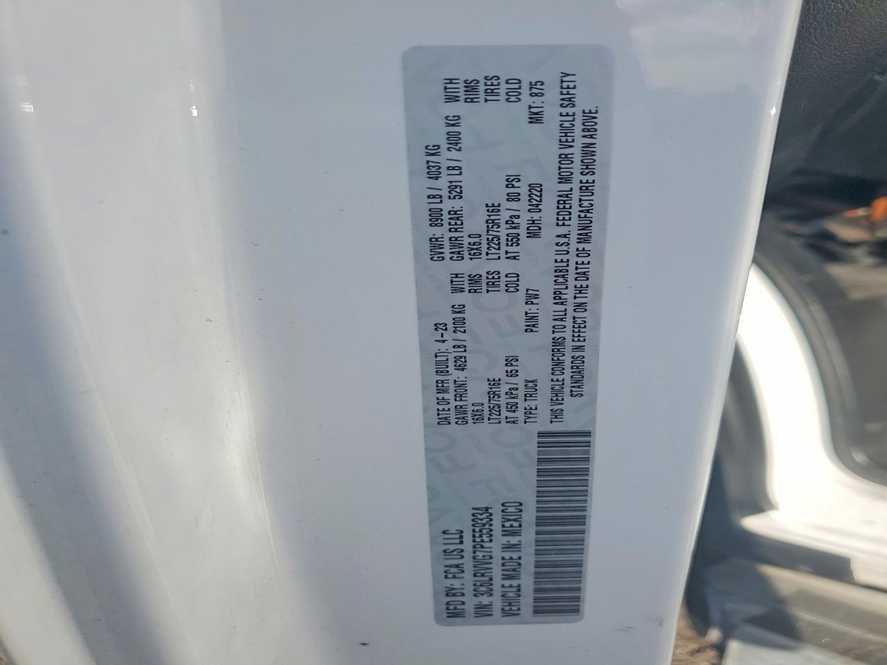 2023 Dodge Ram Promaster 2500 2500 Standard
