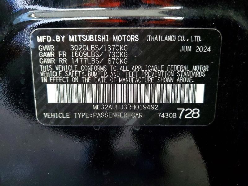 2024 Mitsubishi Mirage es