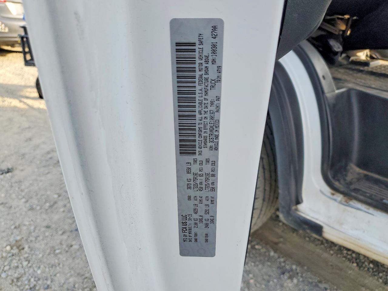 2020 Dodge RAM PROMASTER1500 Delivery Van