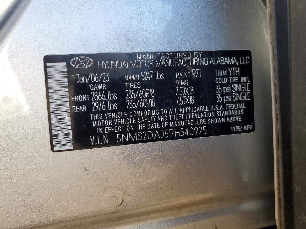 2023 Hyundai Santa fe sel