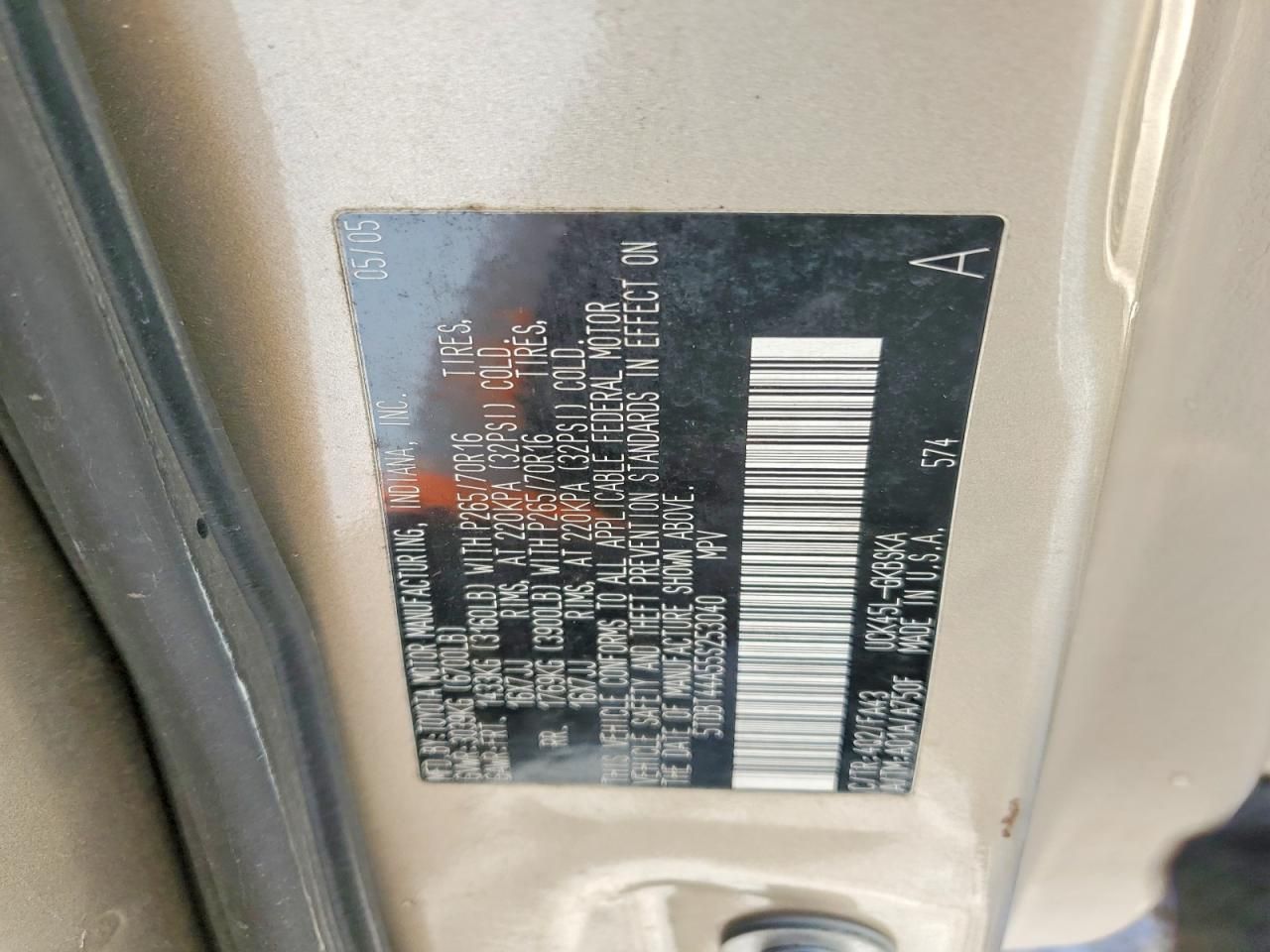 2005 Toyota Sequoia SR5