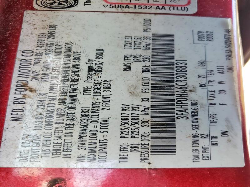 2012 Ford Fusion se