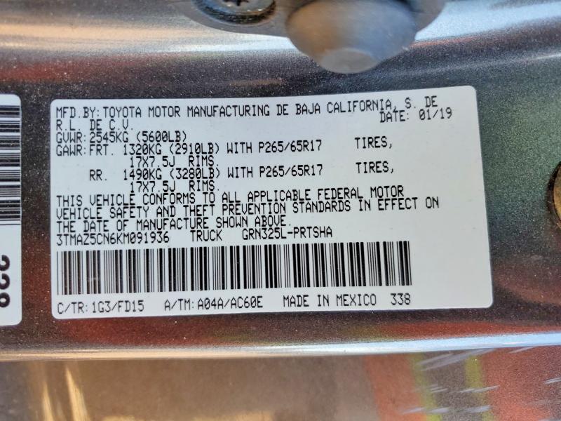 2019 Toyota Tacoma trd Sport