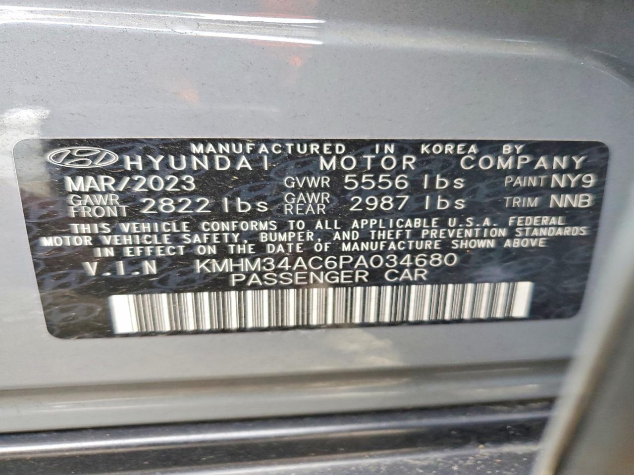 2023 Hyundai Ioniq 6 sel