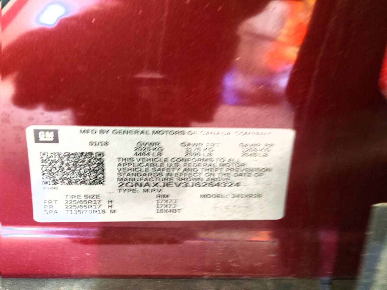 2018 Chevrolet Equinox lt