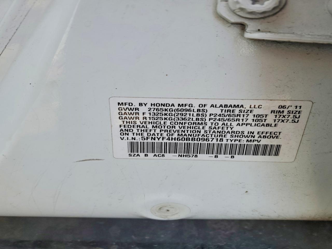 2011 Honda Pilot exl