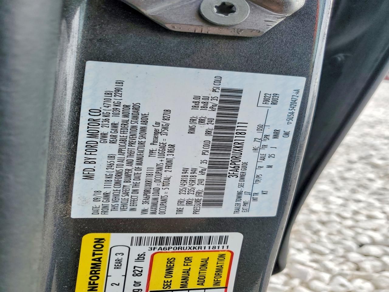 2019 Ford Fusion Titanium