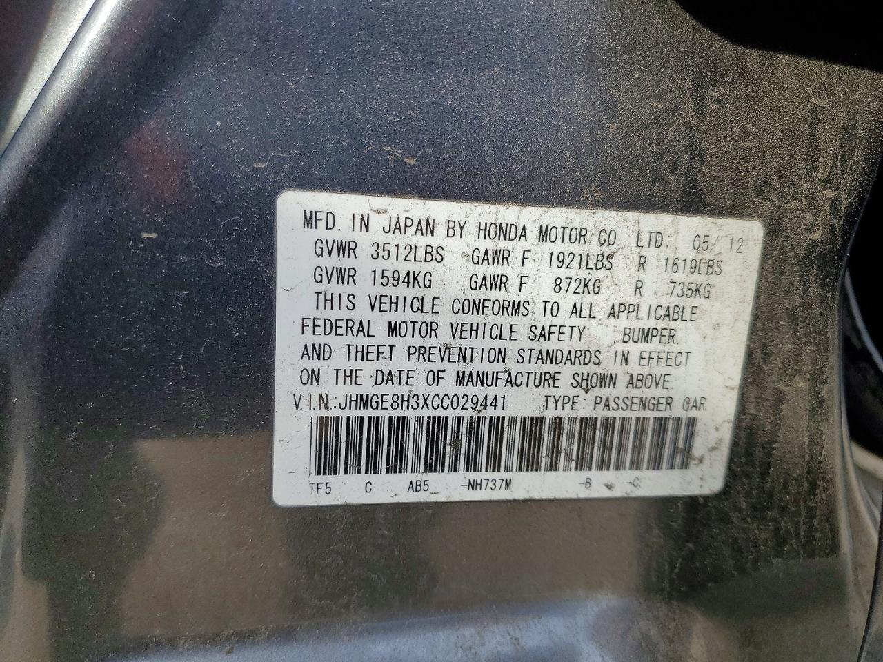2012 Honda FIT