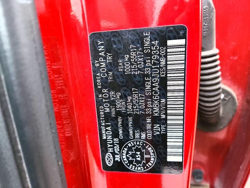 2018 Hyundai Kona sel