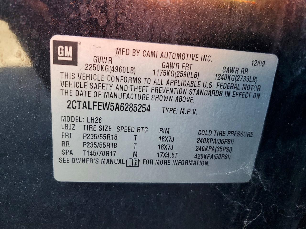 2010 GMC Terrain slt