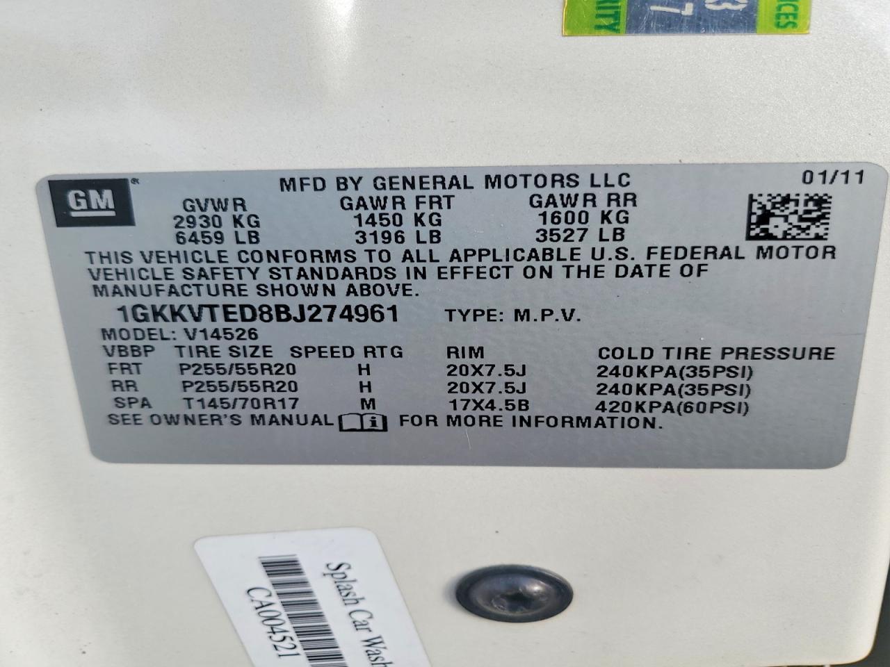 2011 GMC Acadia Denali