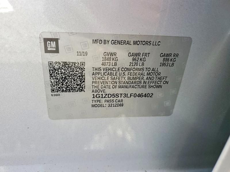 2020 Chevrolet Malibu lt