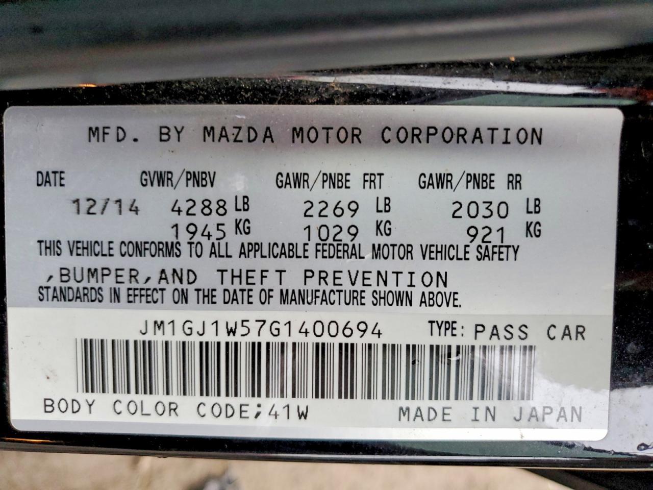 2016 Mazda 6 Grand Touring