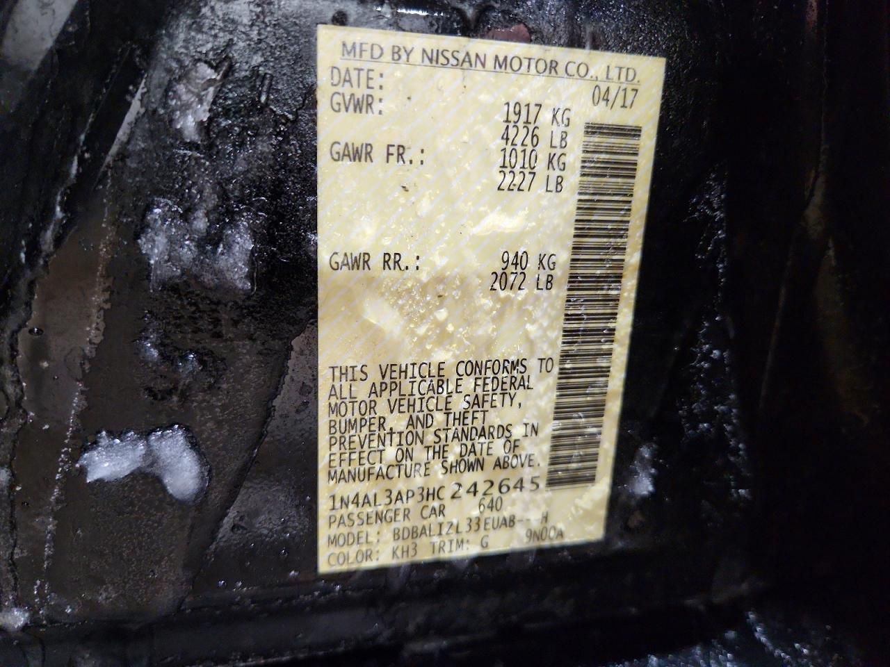 2017 Nissan Altima 2.5