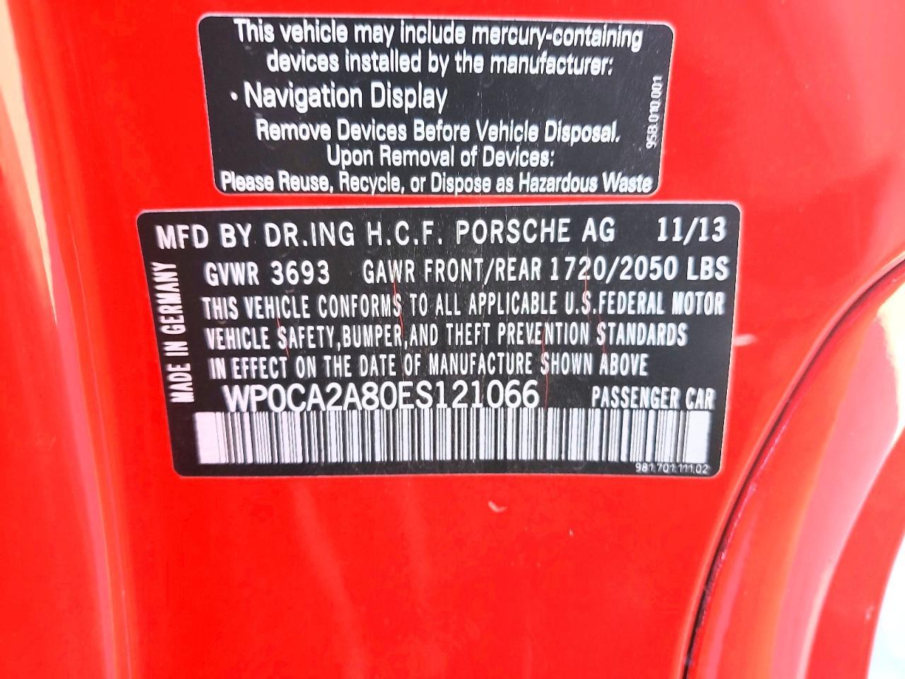 2014 Porsche Boxster