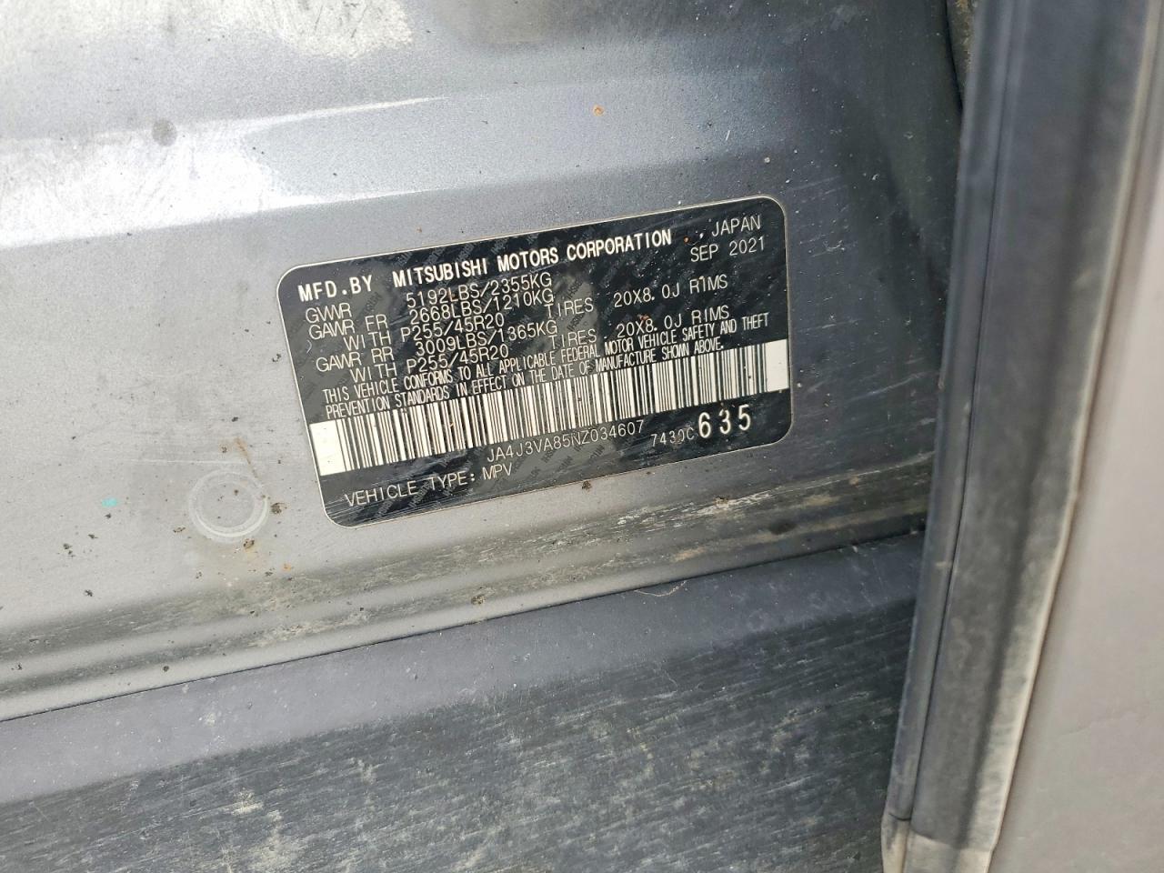 2022 Mitsubishi Outlander sel
