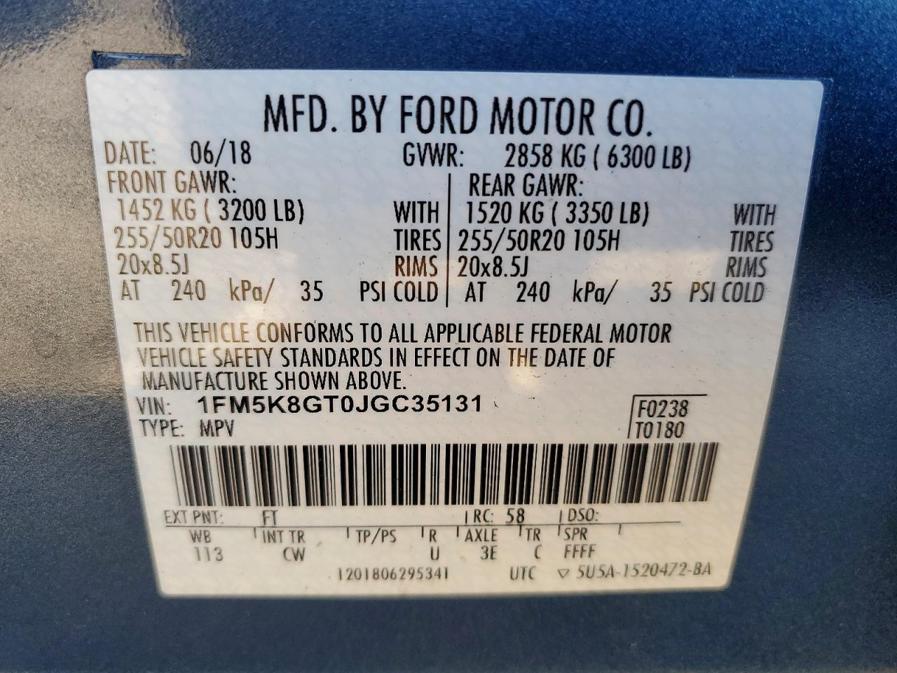 2018 Ford Explorer Sport