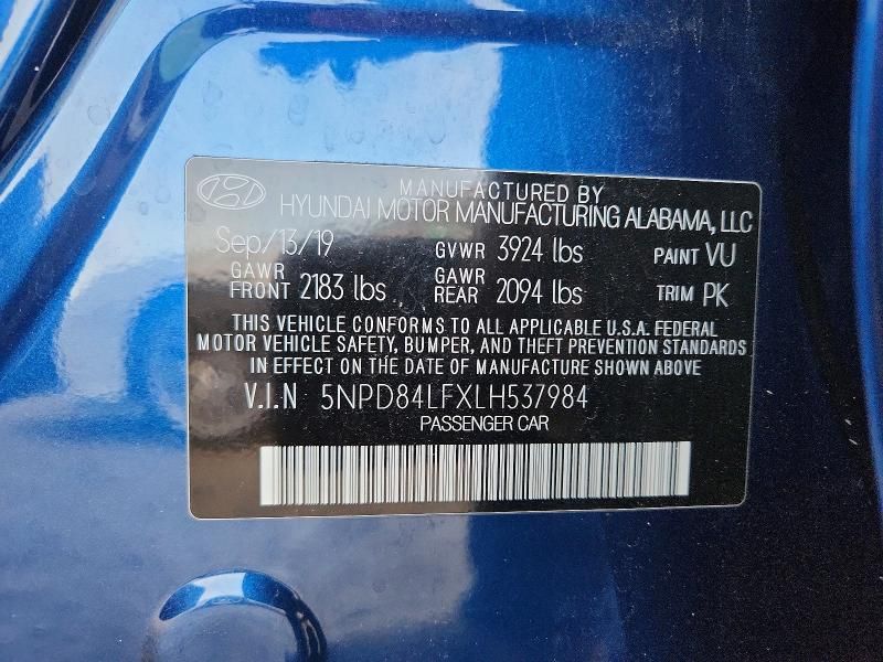 2020 Hyundai Elantra sel