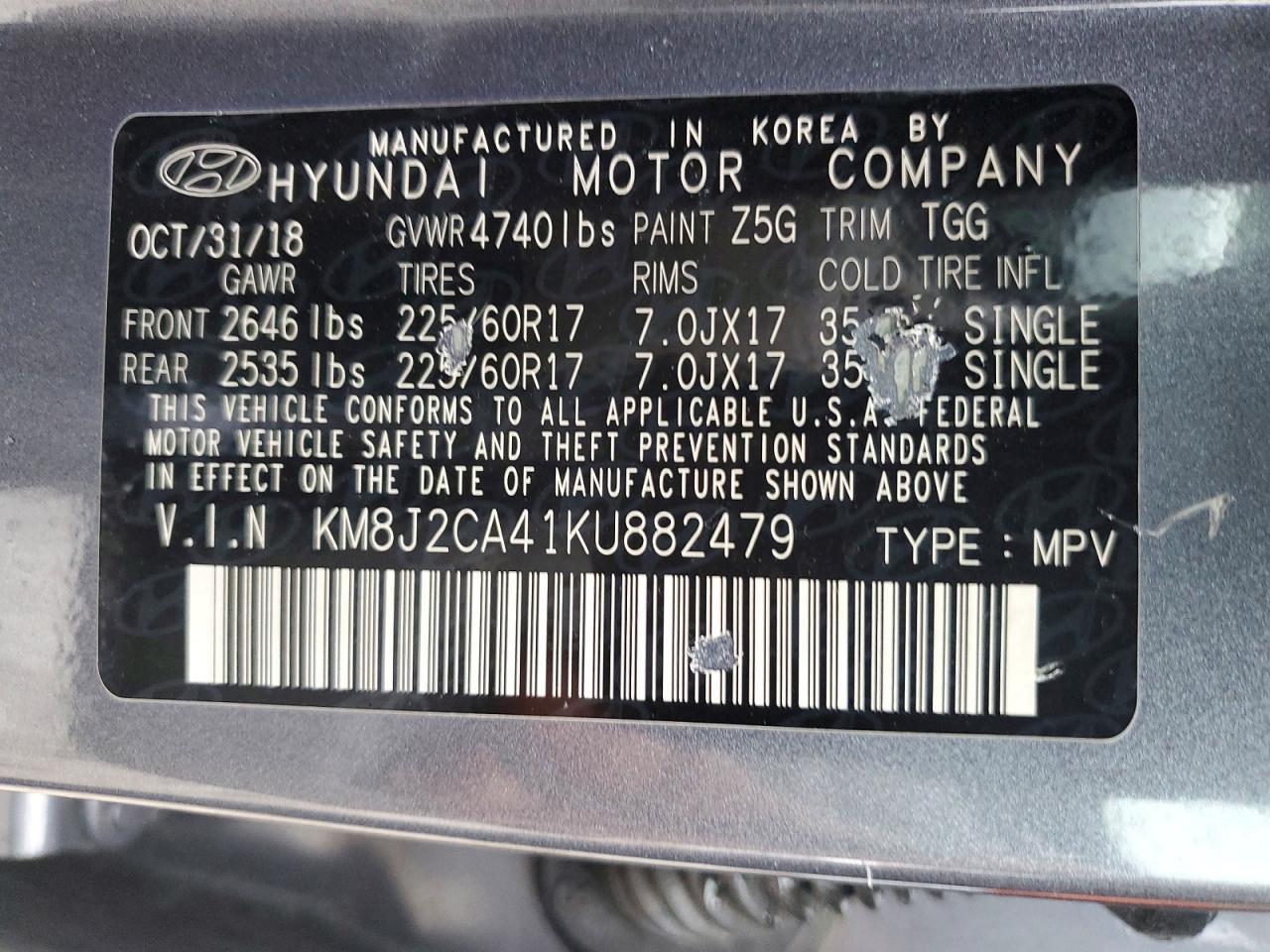 2019 Hyundai Tucson se