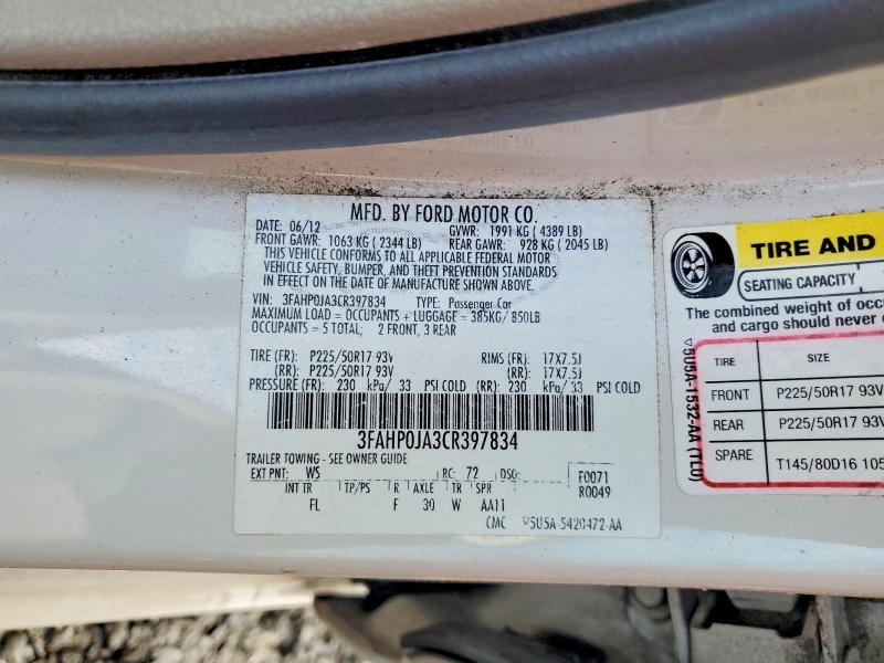 2012 Ford Fusion sel