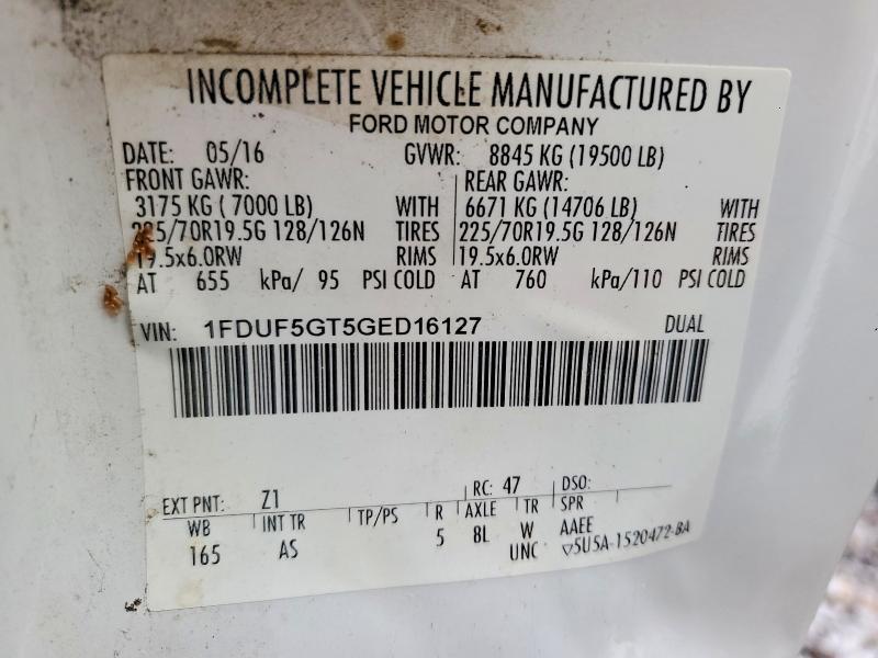 2016 Ford F550 Super Duty box Truck