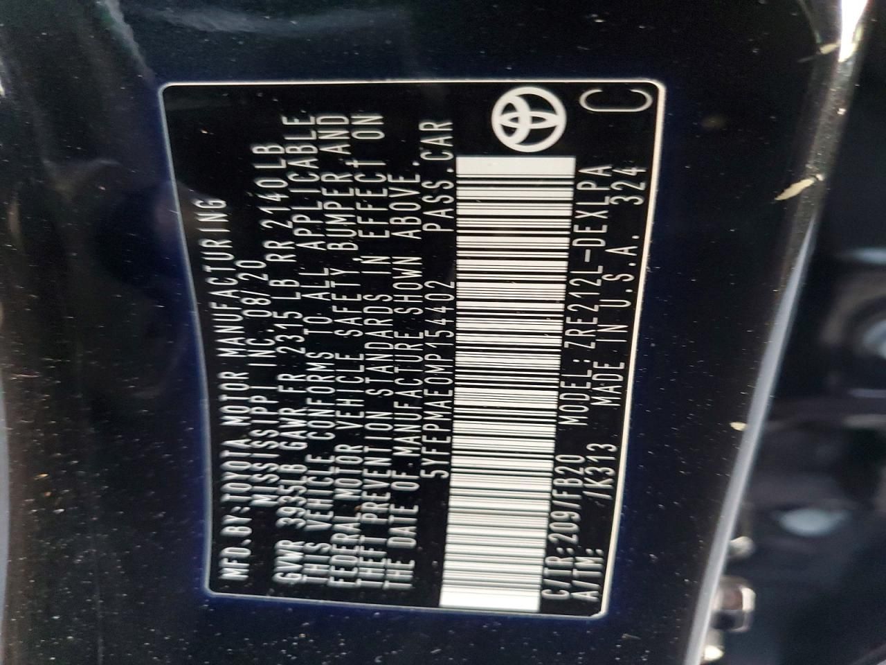 2021 Toyota Corolla le