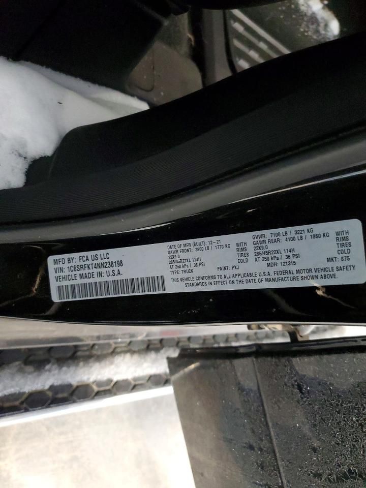 2022 Dodge Ram 1500 Longhorn