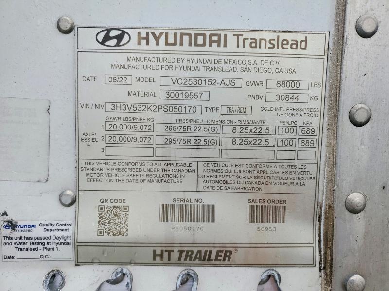2023 Hyundai Translead DRY Van Trailer