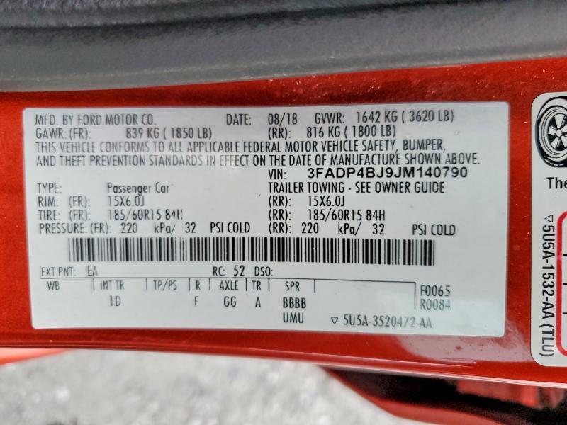 2018 Ford Fiesta se