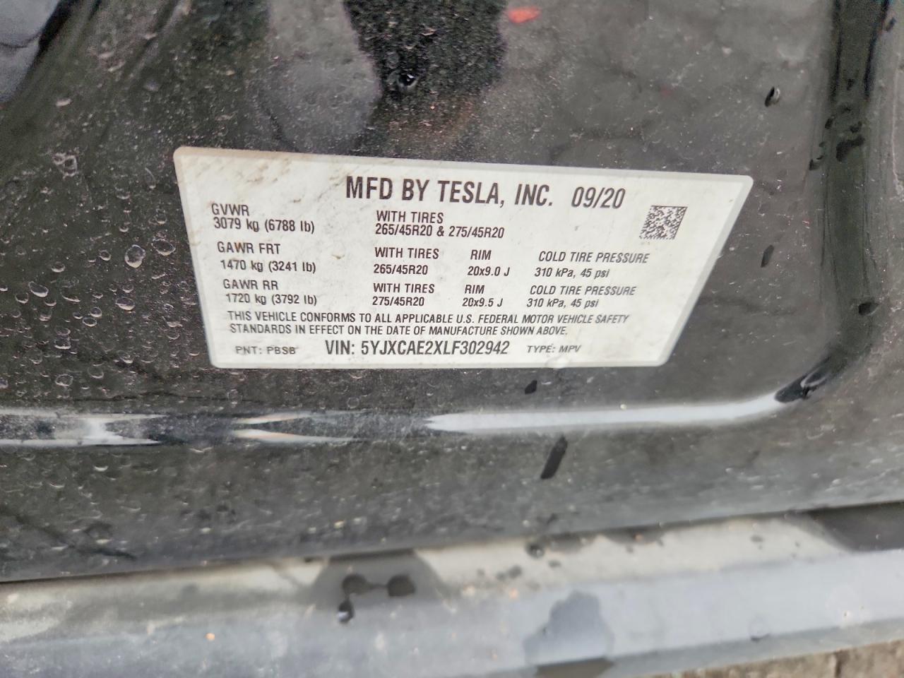 2020 Tesla Model x